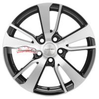 7*17 5*114,3 ET38 67,1 Khomen Wheels KHW1704 Black-FP (Outlander)