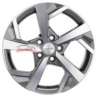 7*17 5*114,3 ET40 66,1 Khomen Wheels KHW1712 Gray-FP (Qashqai)