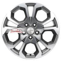 6,5*17 5*114,3 ET50 66,1 Khomen Wheels KHW1711 Gray-FP (Arkana/Kaptur)