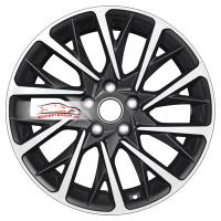 7,5*18 5*112 ET39 66,6 Khomen Wheels KHW1804 Black-FP (Audi A4/A6)