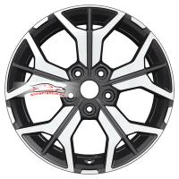 7*17 5*114,3 ET39 60,1 Khomen Wheels KHW1715 Black-FP (RAV4)