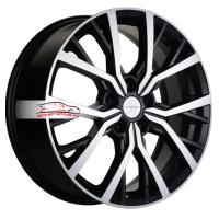 7*18 5*114,3 ET50 54,1 Khomen Wheels KHW1806 Black-FP (Coolray)