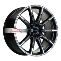 9,5*21 5*112 ET30 66,6 Khomen Wheels KHW2102 Black-FP (GLS class)