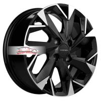 6*15 4*100 ET45 56,6 Khomen Wheels KHW1508 Black-FP (Nexia)