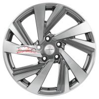 7,5*18 5*114,3 ET45 66,1 Khomen Wheels KHW1801 Gray-FP (Teana/X-trail)