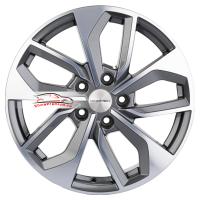 7*17 5*112 ET43 57,1 Khomen Wheels KHW1703 Gray-FP (Kodiaq/Tiguan)