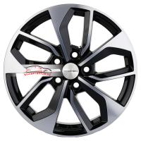 7*17 5*112 ET43 57,1 Khomen Wheels KHW1703 Black-FP (Kodiaq/Tiguan)