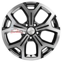 6,5*17 5*108 ET33 60,1 Khomen Wheels KHW1710 Black-FP (Chery Tiggo 7pro)