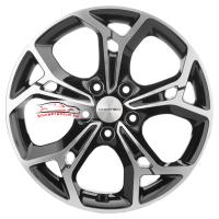 7*17 5*110 ET40 67,1 Khomen Wheels KHW1702 Black-FP (Evolute i-Joy)