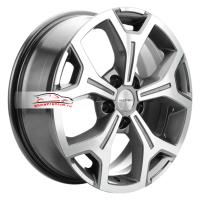 6,5*17 5*120 ET55 65,1 Khomen Wheels KHW1710(2) Gray-FP (VW Transporter)
