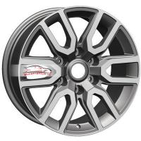 8*17 6*139,7 ET25 106,1 Khomen Wheels KHW1723 Gray-FP (Toyota LC Prado/Lexus GX)