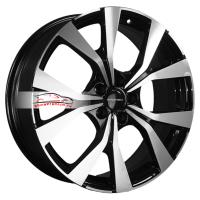 7*19 5*108 ET33 60,1 Khomen Wheels KHW1906 Black-FP (Chery Tiggo 7 Pro)