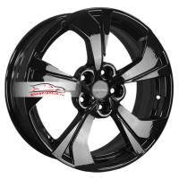 7*17 5*108 ET33 60,1 Khomen Wheels KHW1724 Black (Exeed LX)