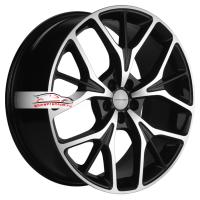 8*20 5*114,3 ET40 64,1 Khomen Wheels KHW2012 Black-FP (Haval F7/F7x)