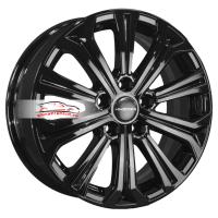 6,5*16 5*108 ET45 60,1 Khomen Wheels KHW1610 Black (Chery Tiggo 3/Tiggo 3 Pro)