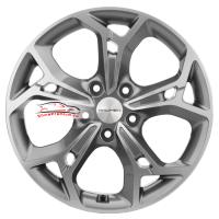 7*17 5*110 ET46 63,3 Khomen Wheels KHW1702 Gray-FP (Changan CS35/CS35 Pro)