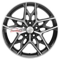 7*17 5*110 ET40 67,1 Khomen Wheels KHW1709 Black-FP (Evolute i-Joy)