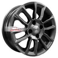 5,5*14 4*98 ET35 58,5 Khomen Wheels KHW1406 Gray (Lada Granta)