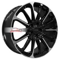 7,5*19 5*108 ET33 60,1 Khomen Wheels KHW1910 Black-FP (Outlander)