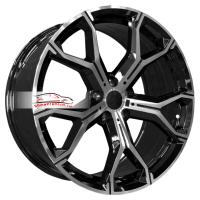 10,5*20 5*112 ET40 66,6 PDW 5445 Gloss Black Machine Face